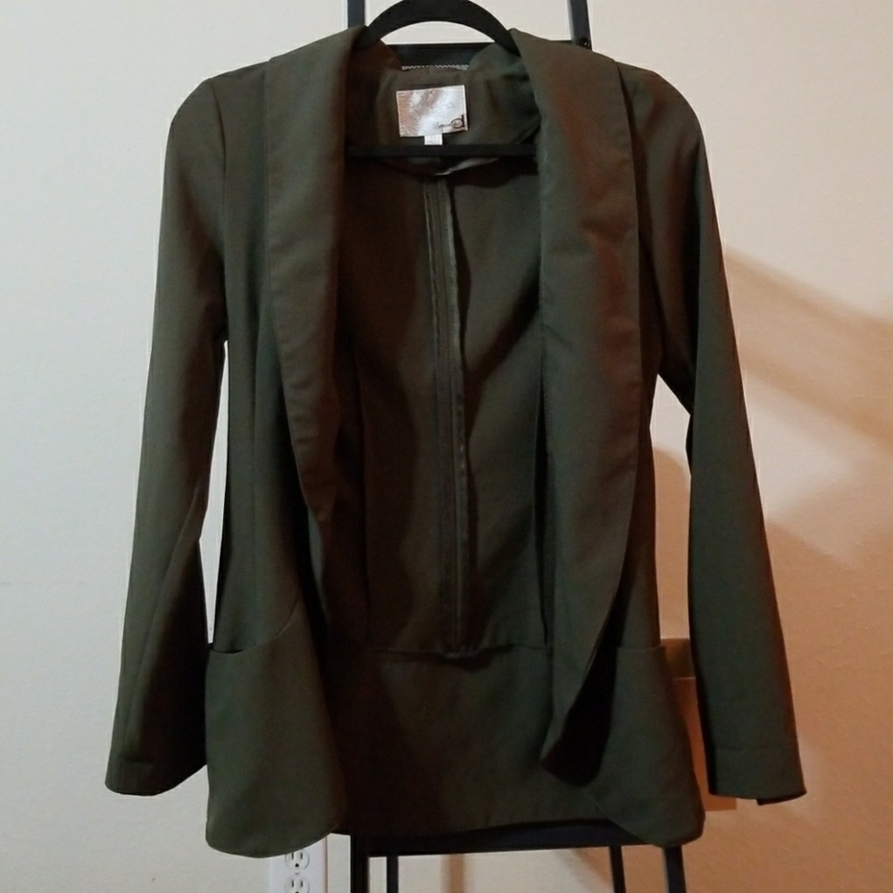 Olive green blazer